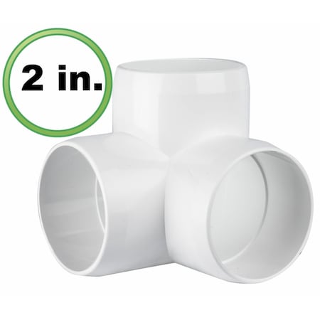 Circo Innovations 2 in. 3 Way L PVC Pipe Fitting 36-F